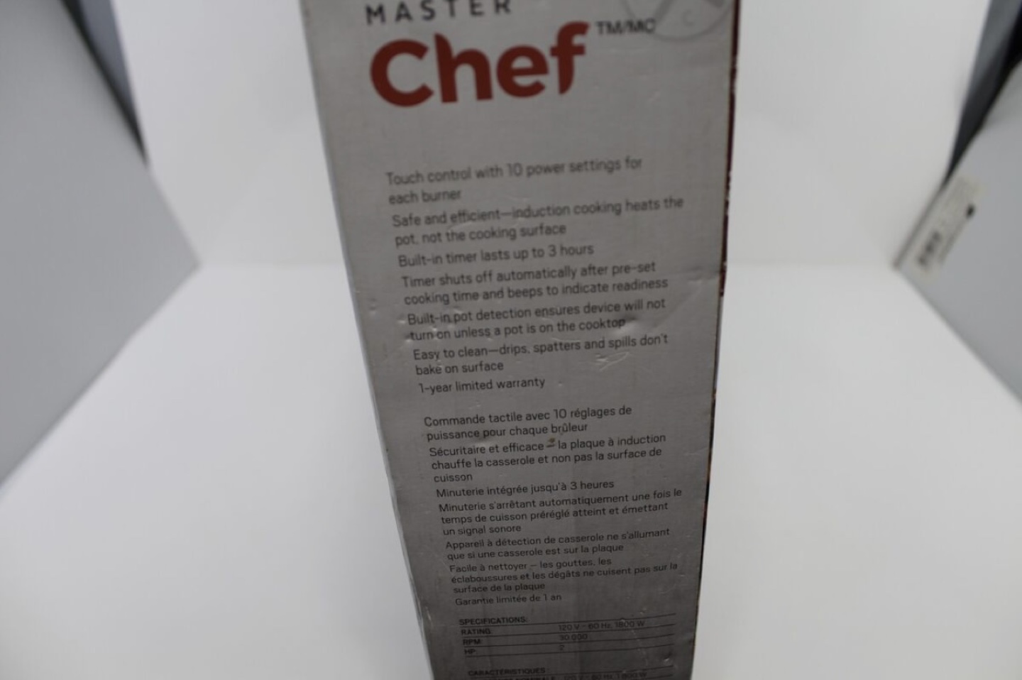 Master Chef Double-Burner Induction Cooktop - Brand New in Box - photo 4