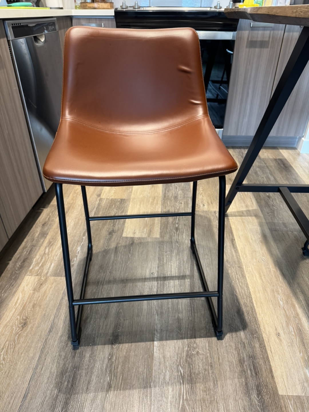 Hayden Counter Stool with Backrest - photo 2