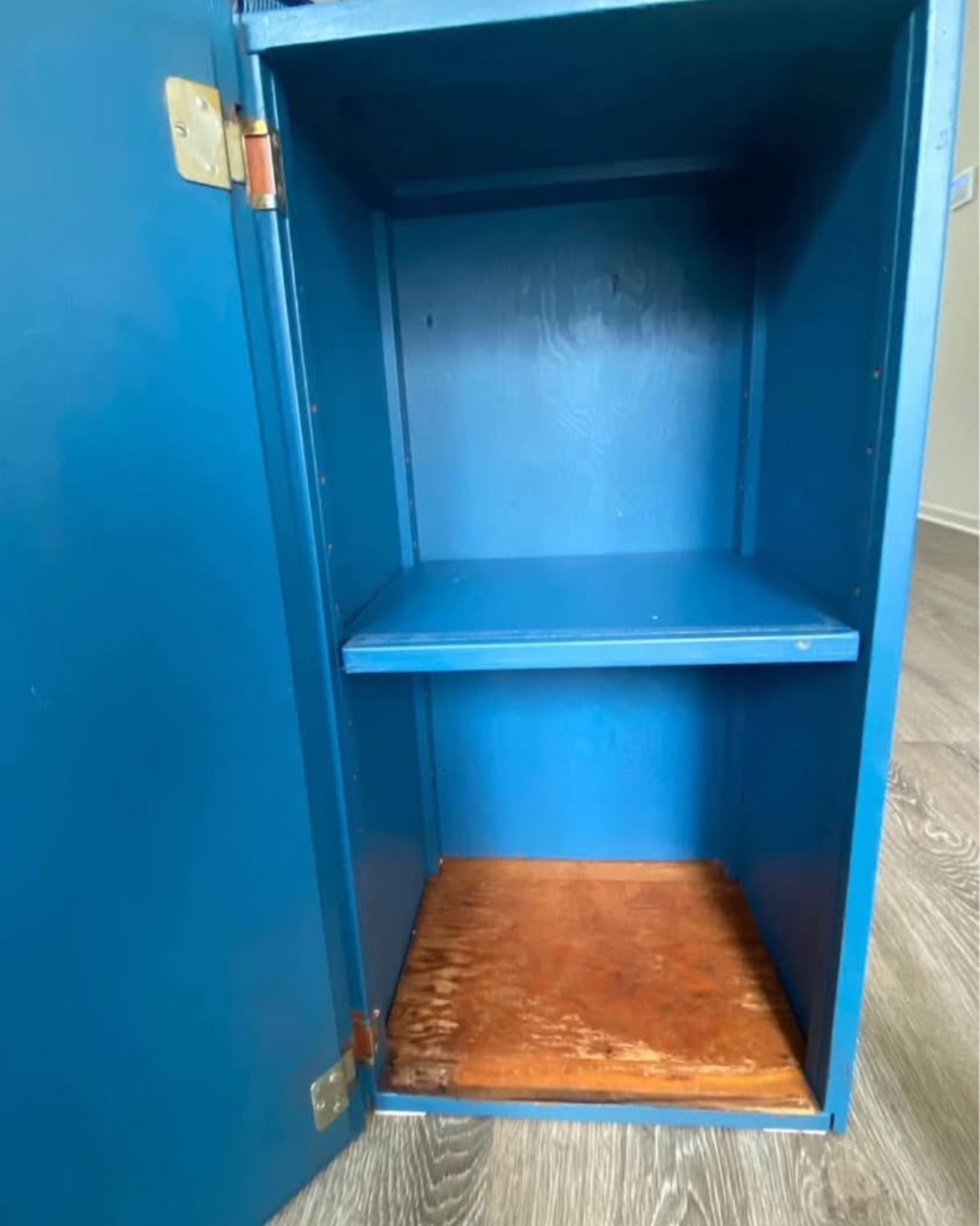 Small Blue Wooden Cabinet - photo 2