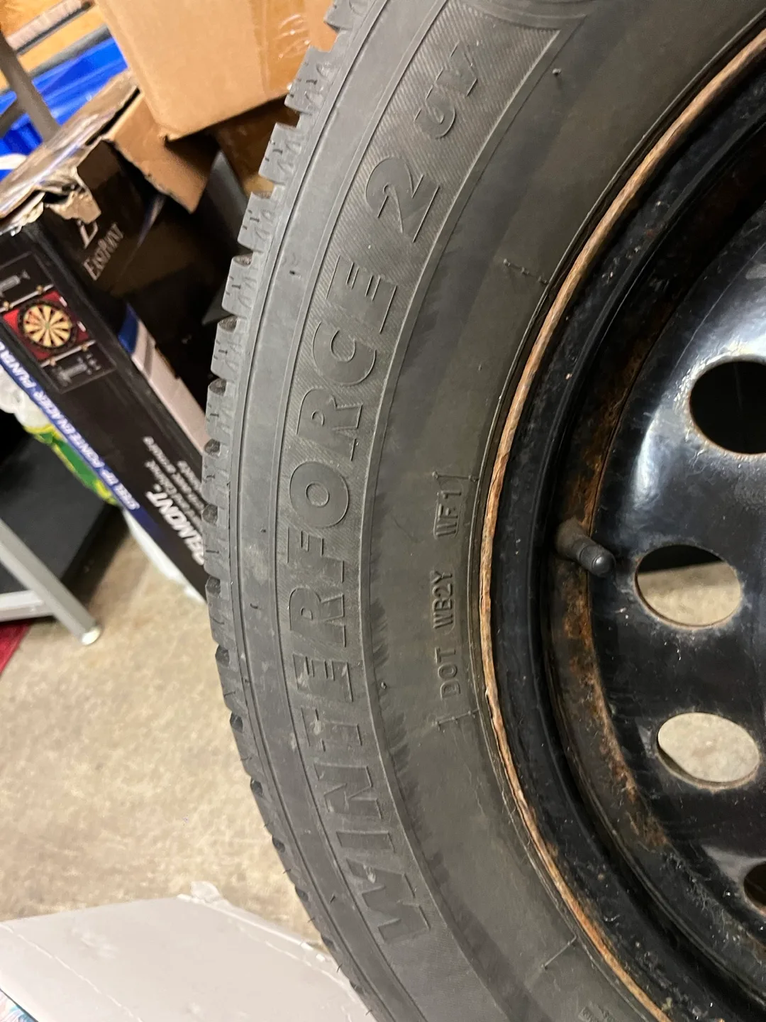 225-65-R17 Firestone winter tires with rims image indicator(5)