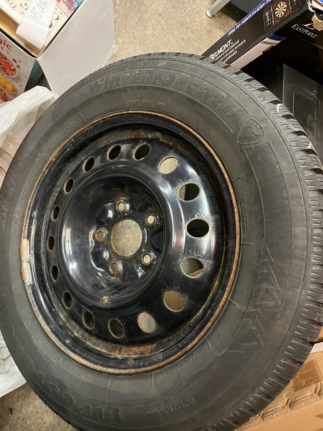 225-65-R17 Firestone winter tires with rims image indicator(8)