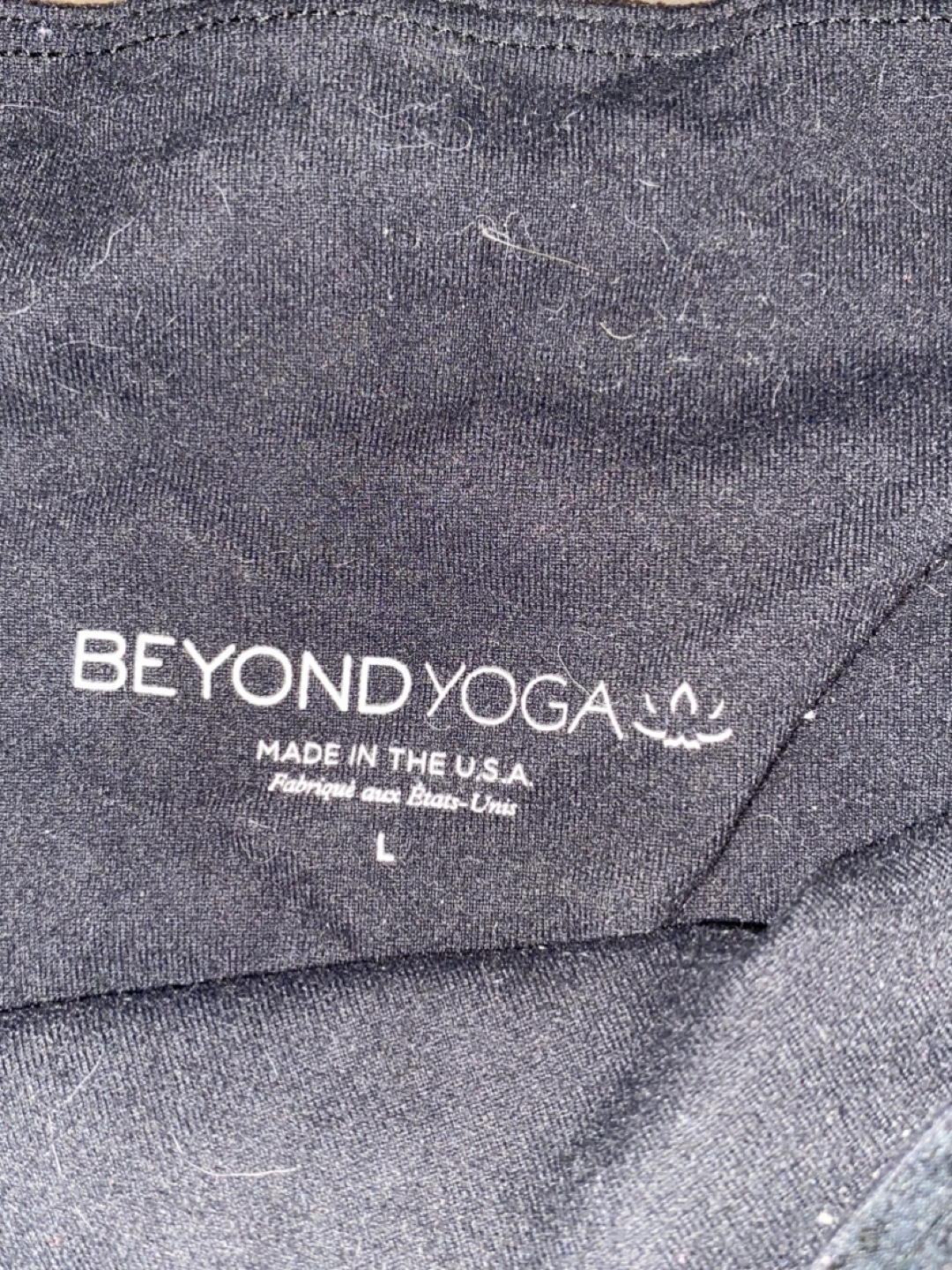 #freecycle Beyond Yoga Black Leggings Size Large - photo 2