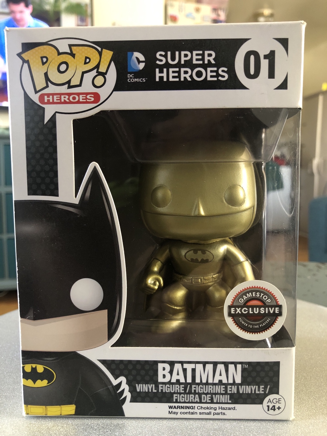 Gamestop Exclusive Gold Batman Pop! Vinyl Figure #01
