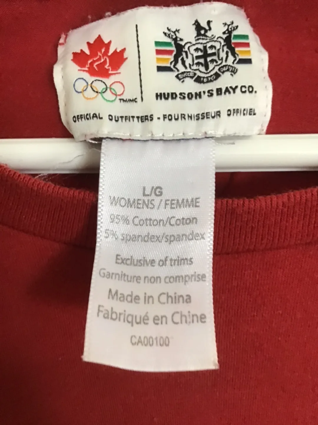 Hudson's Bay Co. Canada Olympic Long Sleeve Shirt - Size L/G image indicator(2)