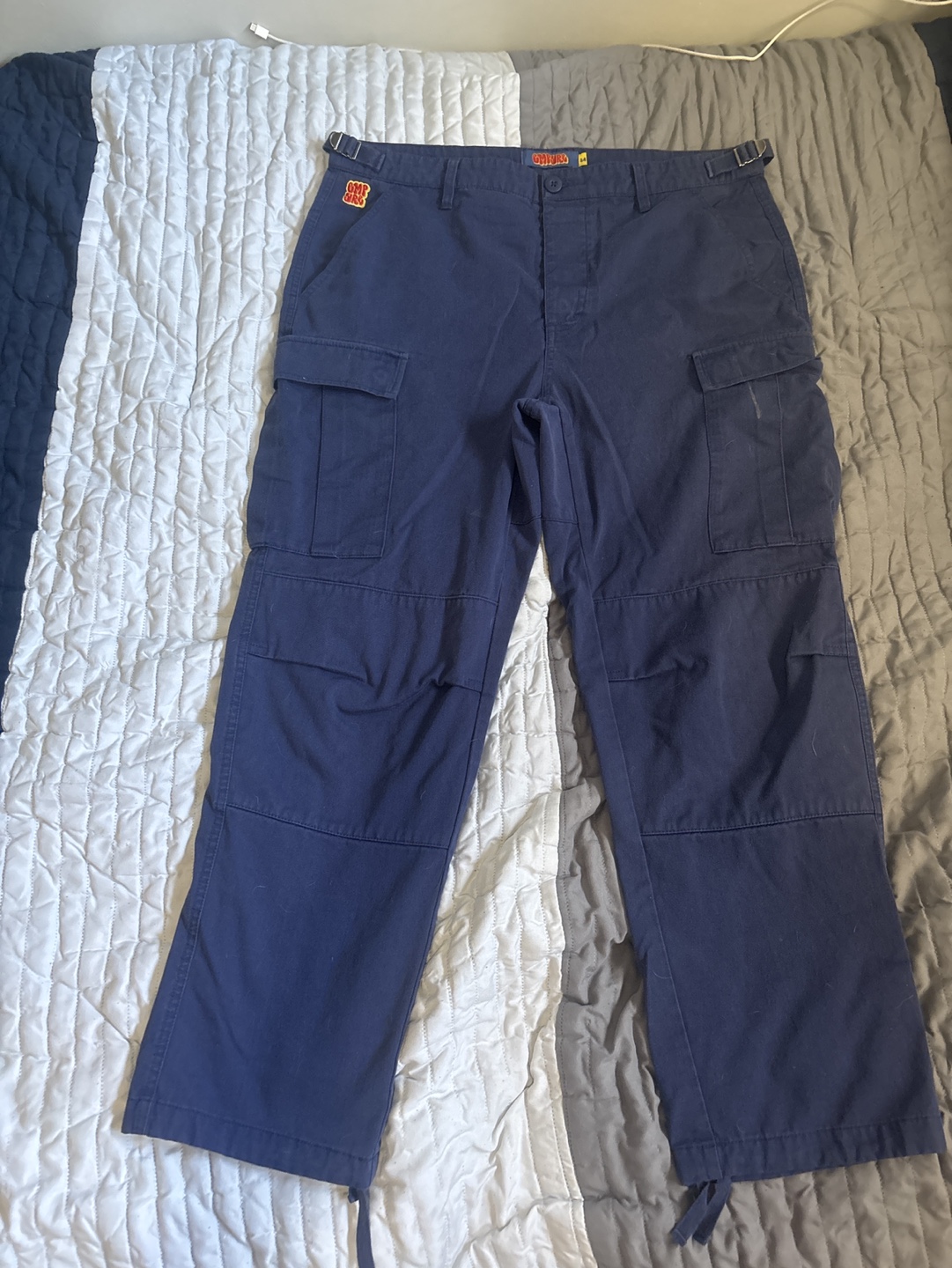Dark blue empyre baggy pants. Size 34