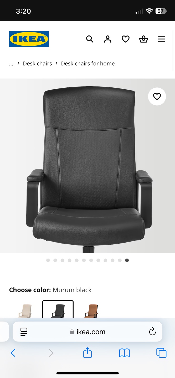 IKEA Murum Black Office Chair - photo 5