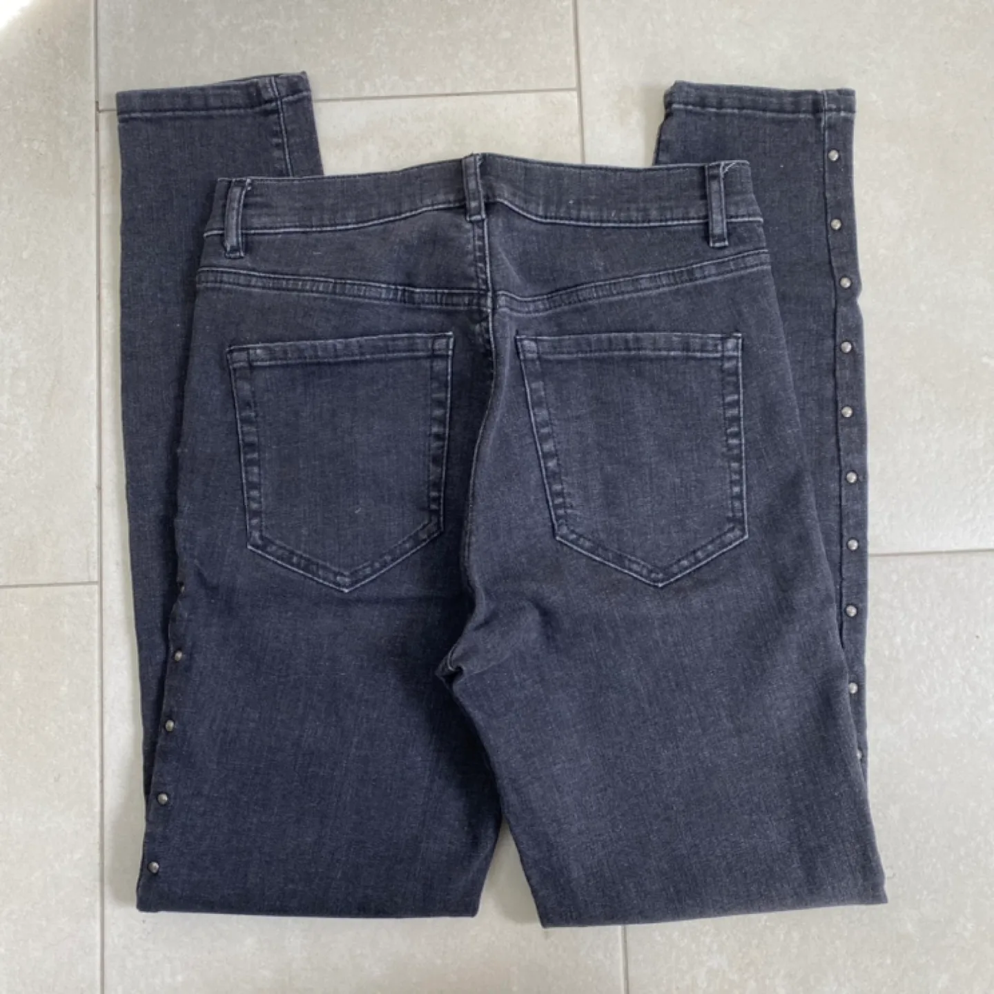 Garage Size 5 Black Studded Jeans image indicator(2)