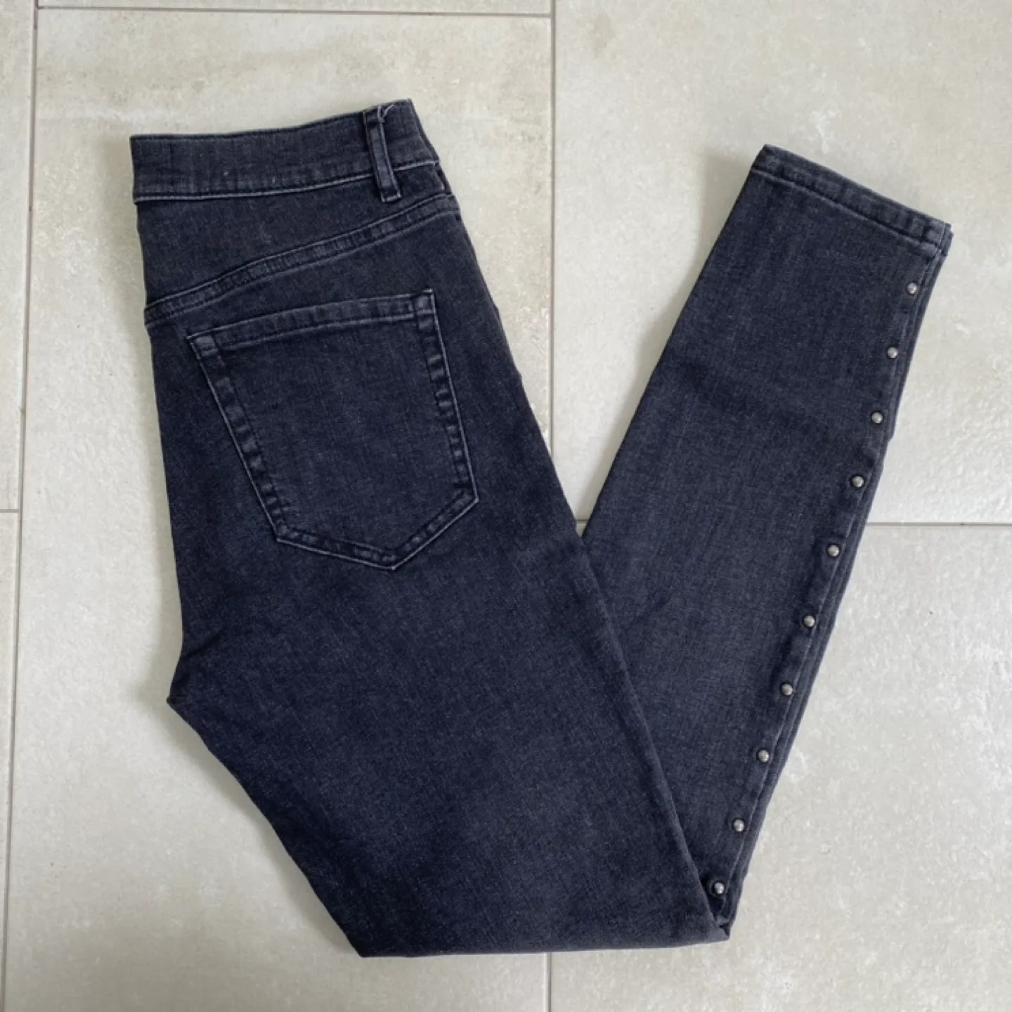 Garage Size 5 Black Studded Jeans image indicator(3)