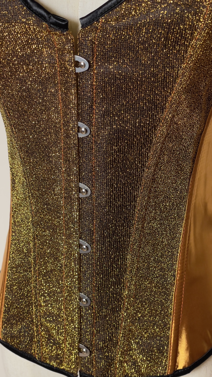 Gold and Black Glitter Corset - photo 3