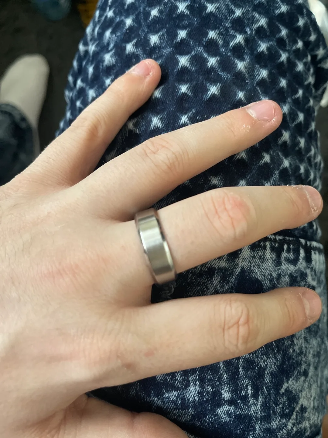 Men's Stainless Steel Band Ring image indicator(2)