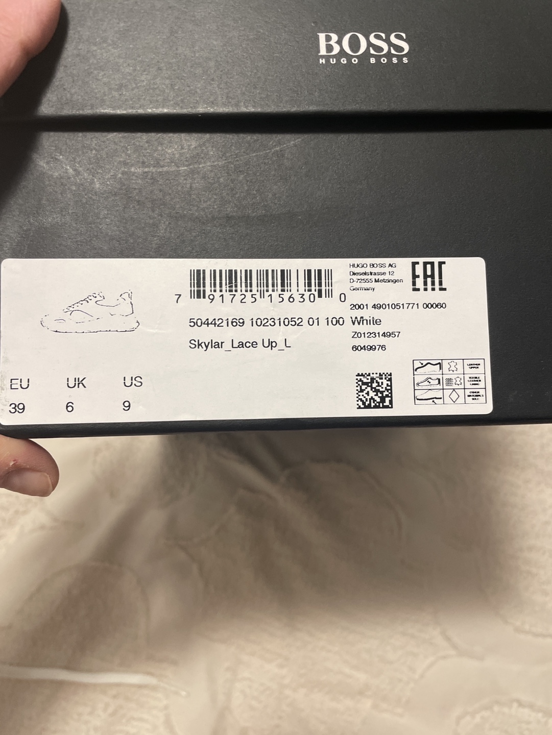 Hugo Boss Skylar Lace Up Sneakers - Women's Size 9 US - photo 5