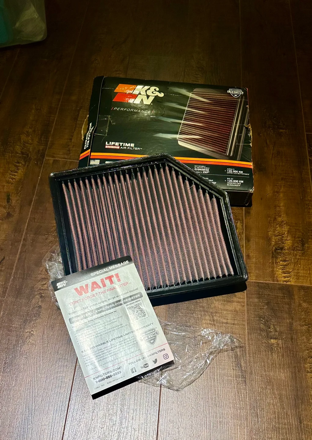 🇨🇦 K&N Engine Air Filter for Volvo XC90 2015-2025 image indicator(3)