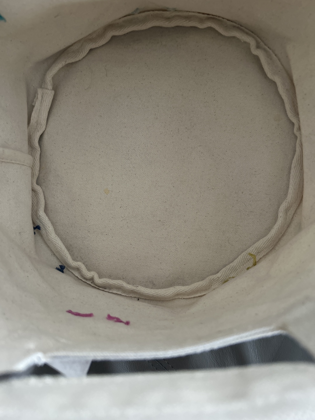 Pehr Canvas Storage Bin with Pom-Poms - photo 4