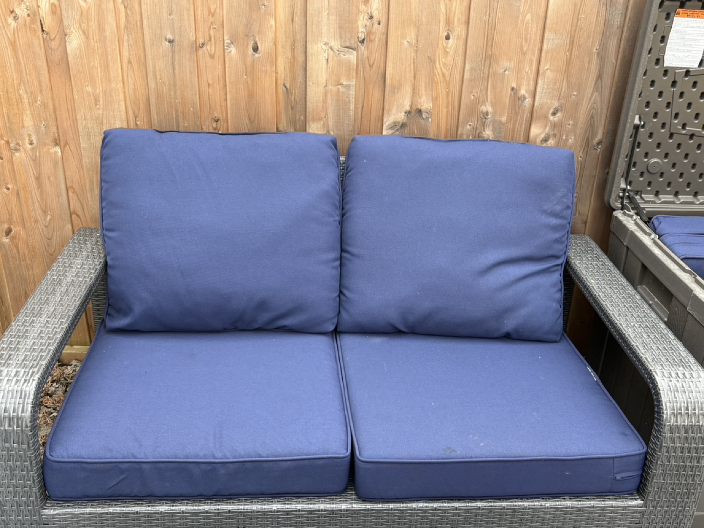 Outdoor Wicker Patio Set - Loveseat and Two Armchairs - photo 2