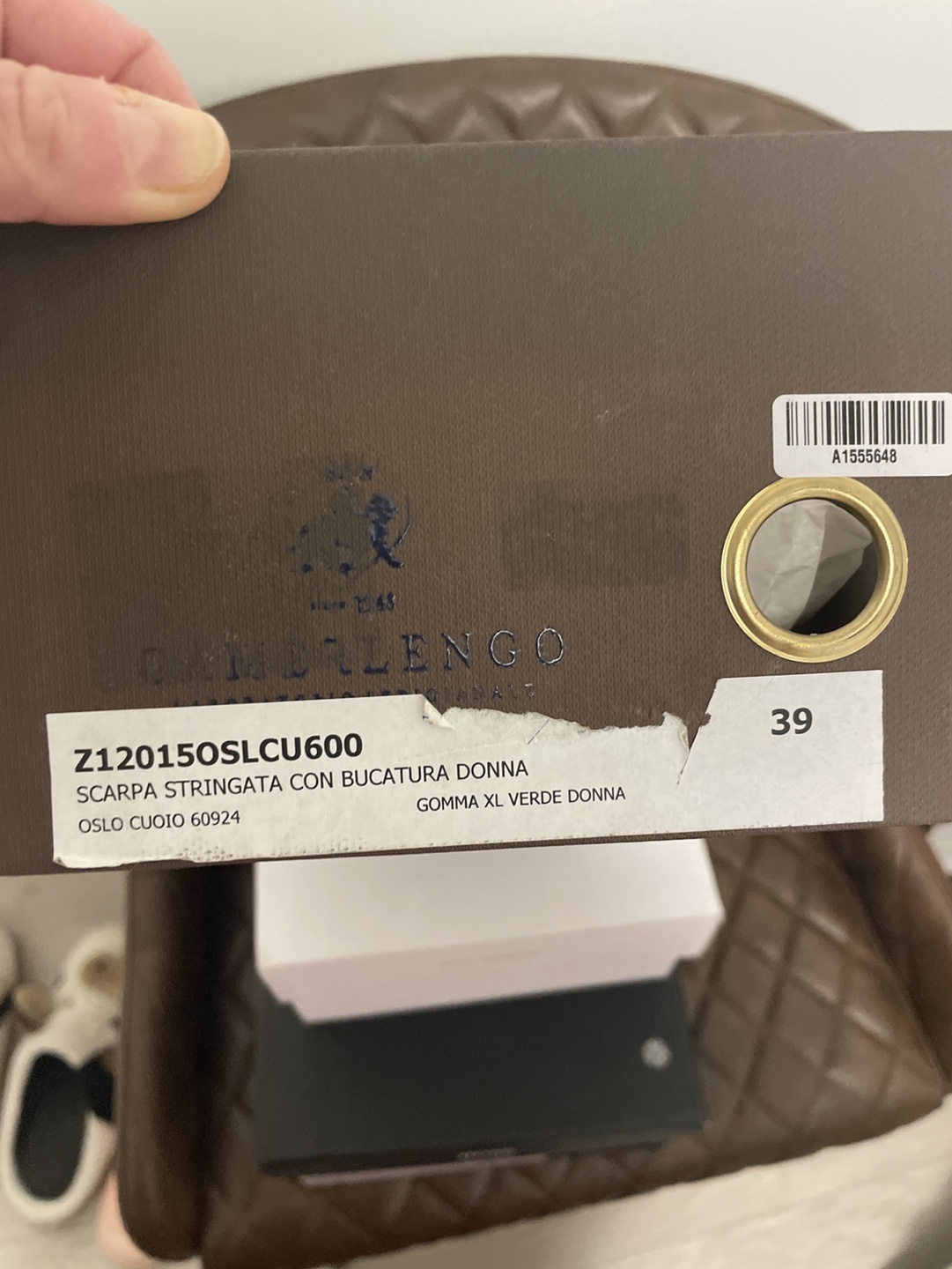 Camperlenga Women's Brown Leather Oxford Shoes - Size 39