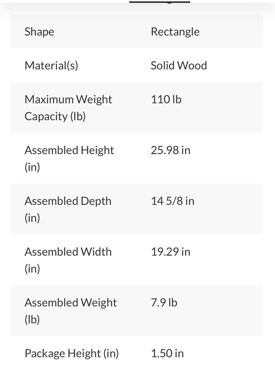 Solid Wood Folding TV Tray Table - photo 2