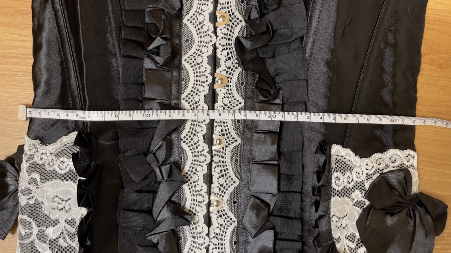 Black and White Lace-Up Corset - photo 4