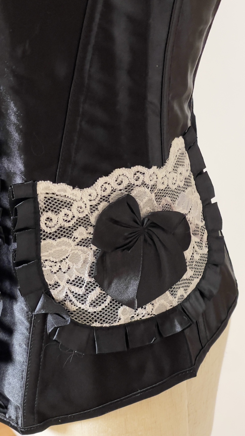 Black and White Lace-Up Corset - photo 3