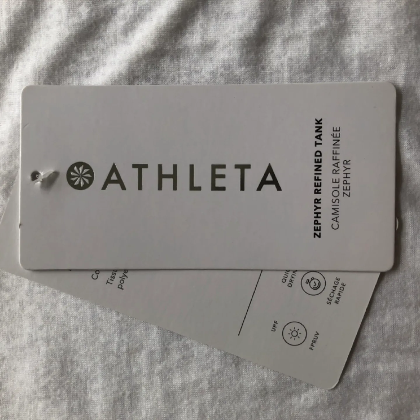 Athleta Zephyr Refined Top - White - Size XS image indicator(2)