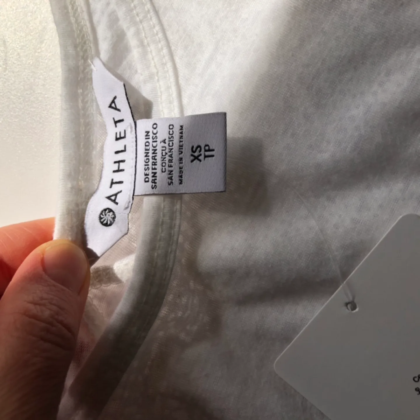 Athleta Zephyr Refined Top - White - Size XS image indicator(5)