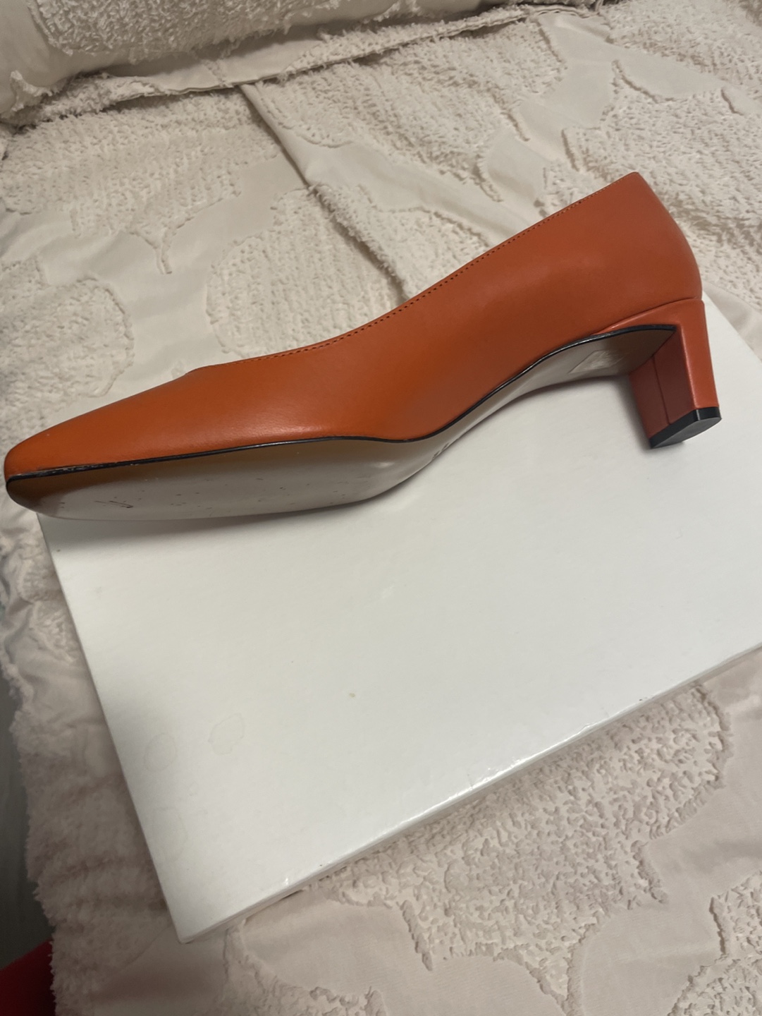 ATP Atelier Burnt Orange Leather Heels, Size 39 - photo 4
