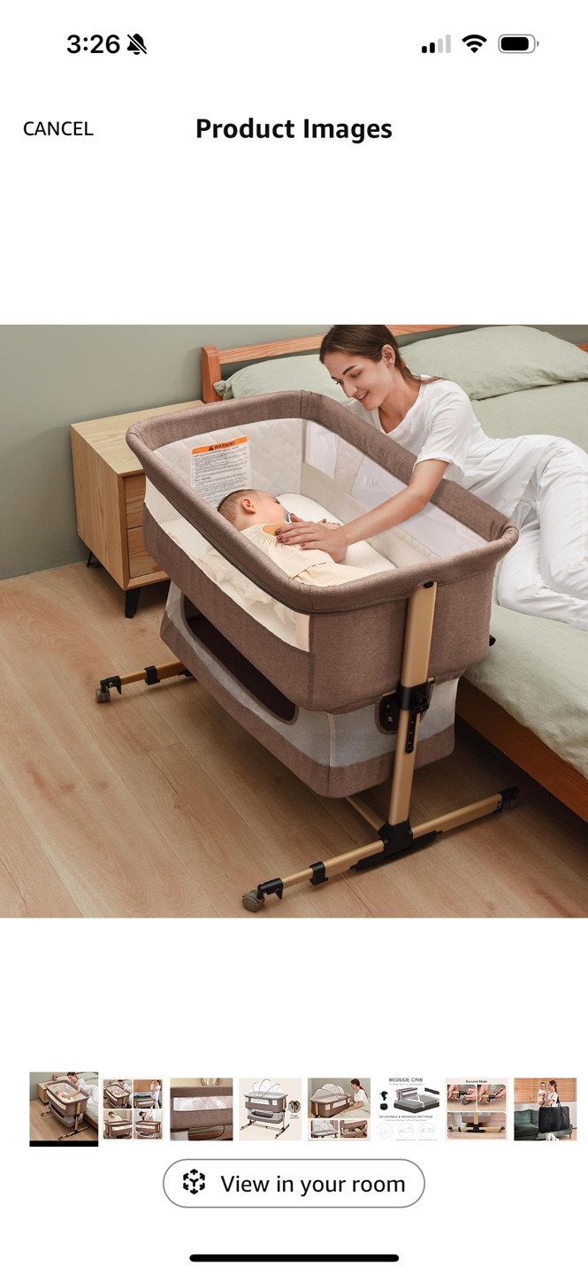 Baby Bassinet-Soobaby(2 bedsheets for the bassinet free)