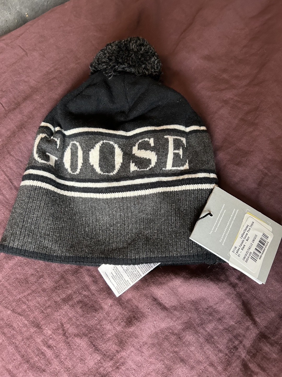 Canada Goose Pom Toque - Black - photo 3