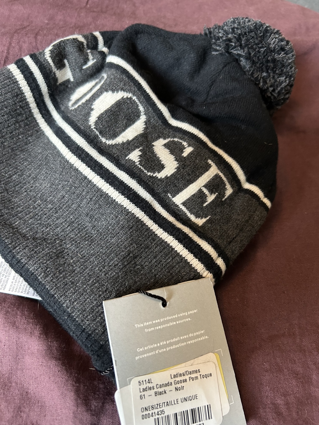 Canada Goose Pom Toque - Black - photo 2