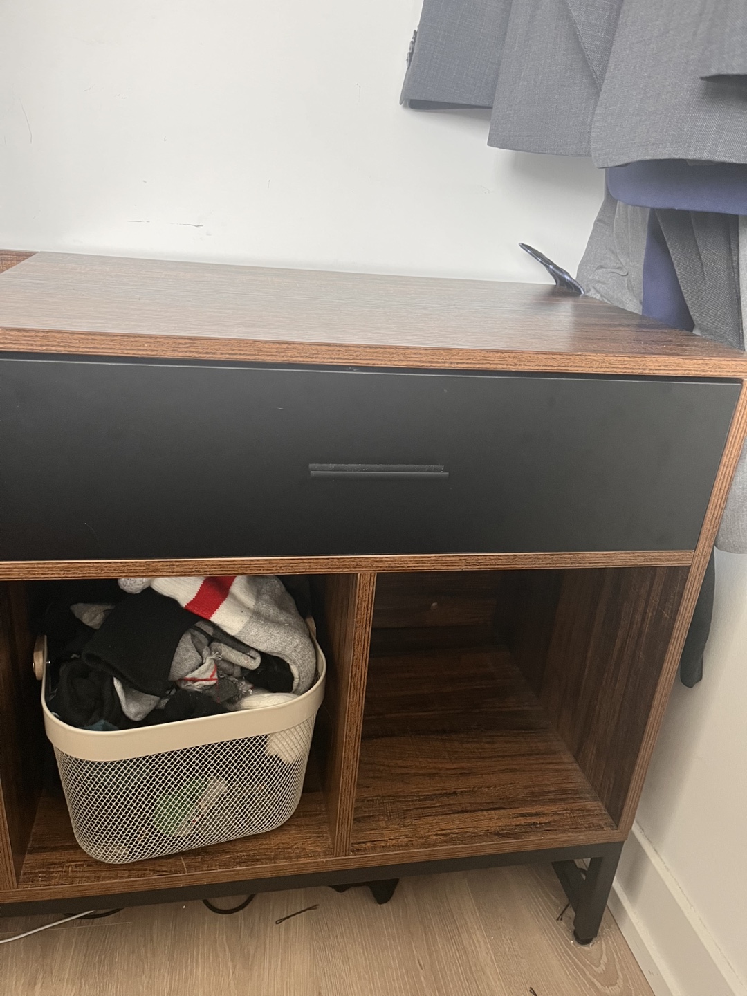 Rustic Brown & Black Storage Cabinet - photo 3