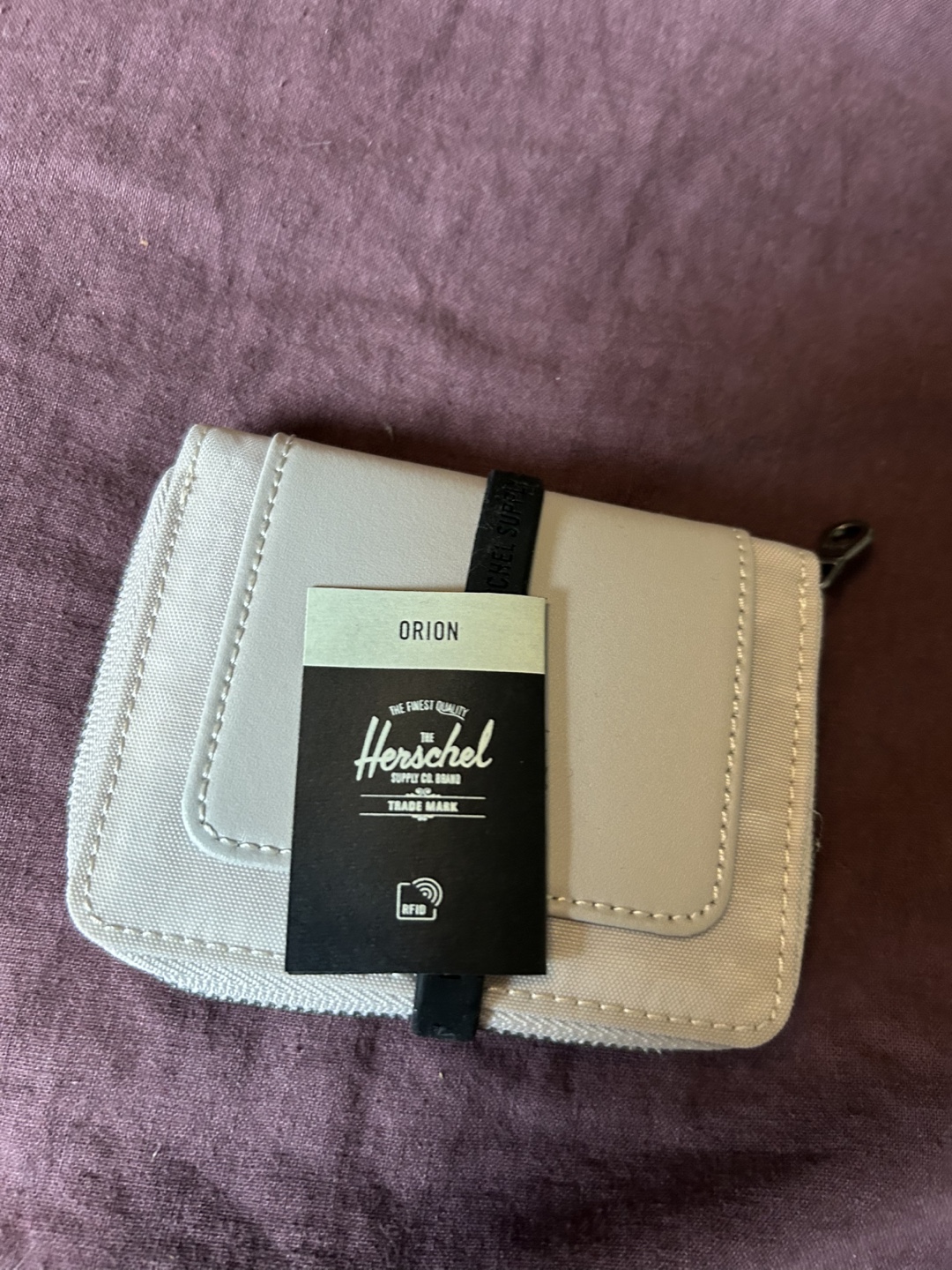 Herschel Supply Co. Orion Zipper Wallet - Light Grey
