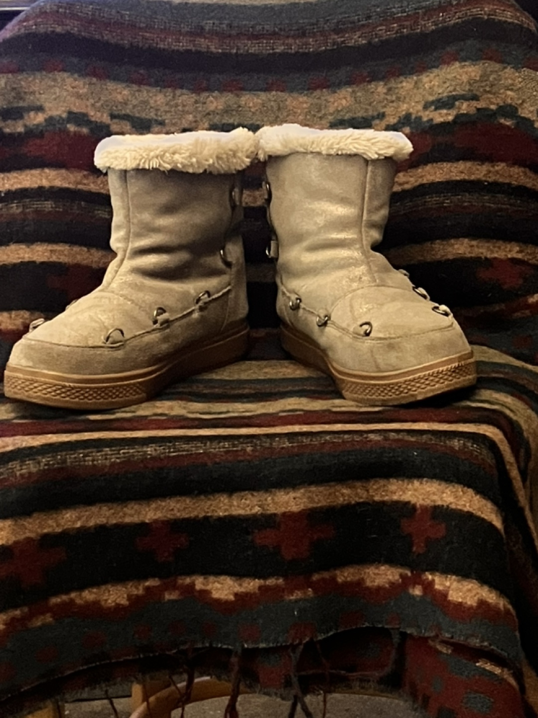 Women's Faux Suede Winter Boots - photo 3
