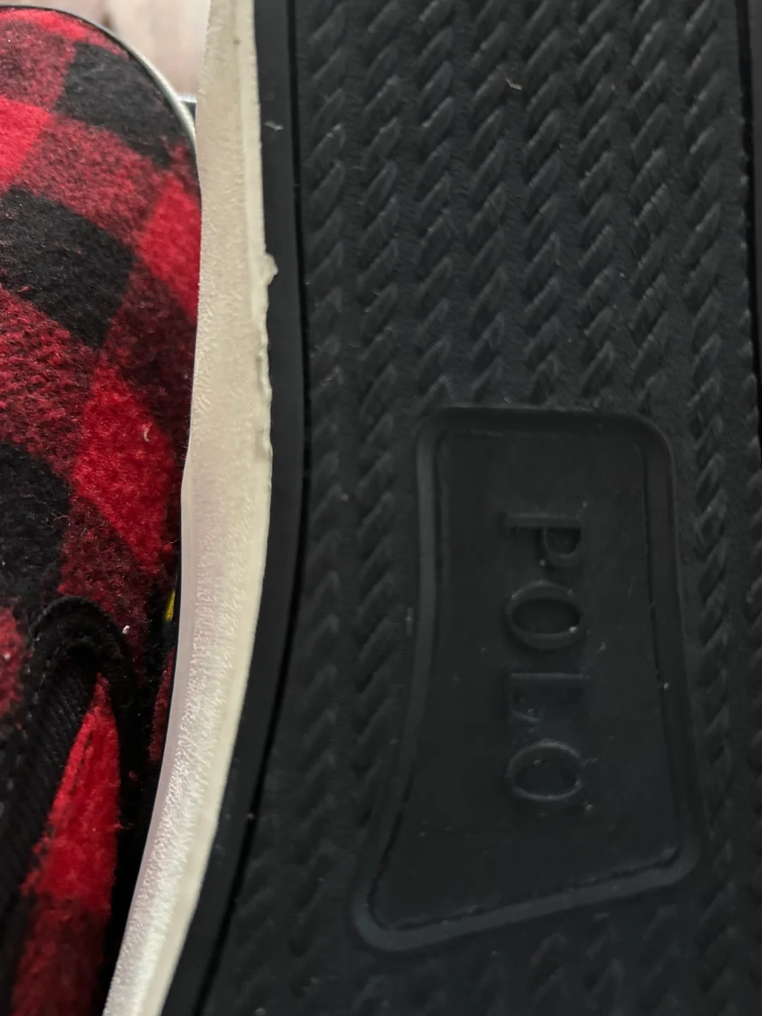 Polo Ralph Lauren Buffalo Check Slip-On Sneakers - Size 11 image indicator(2)