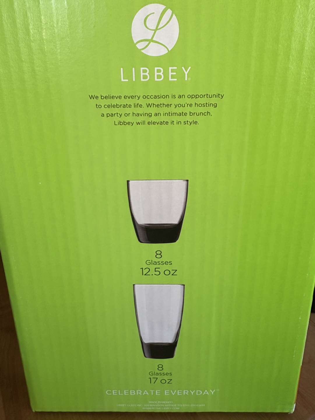 Libbey Celebrate Everyday 16-Piece Glassware Set