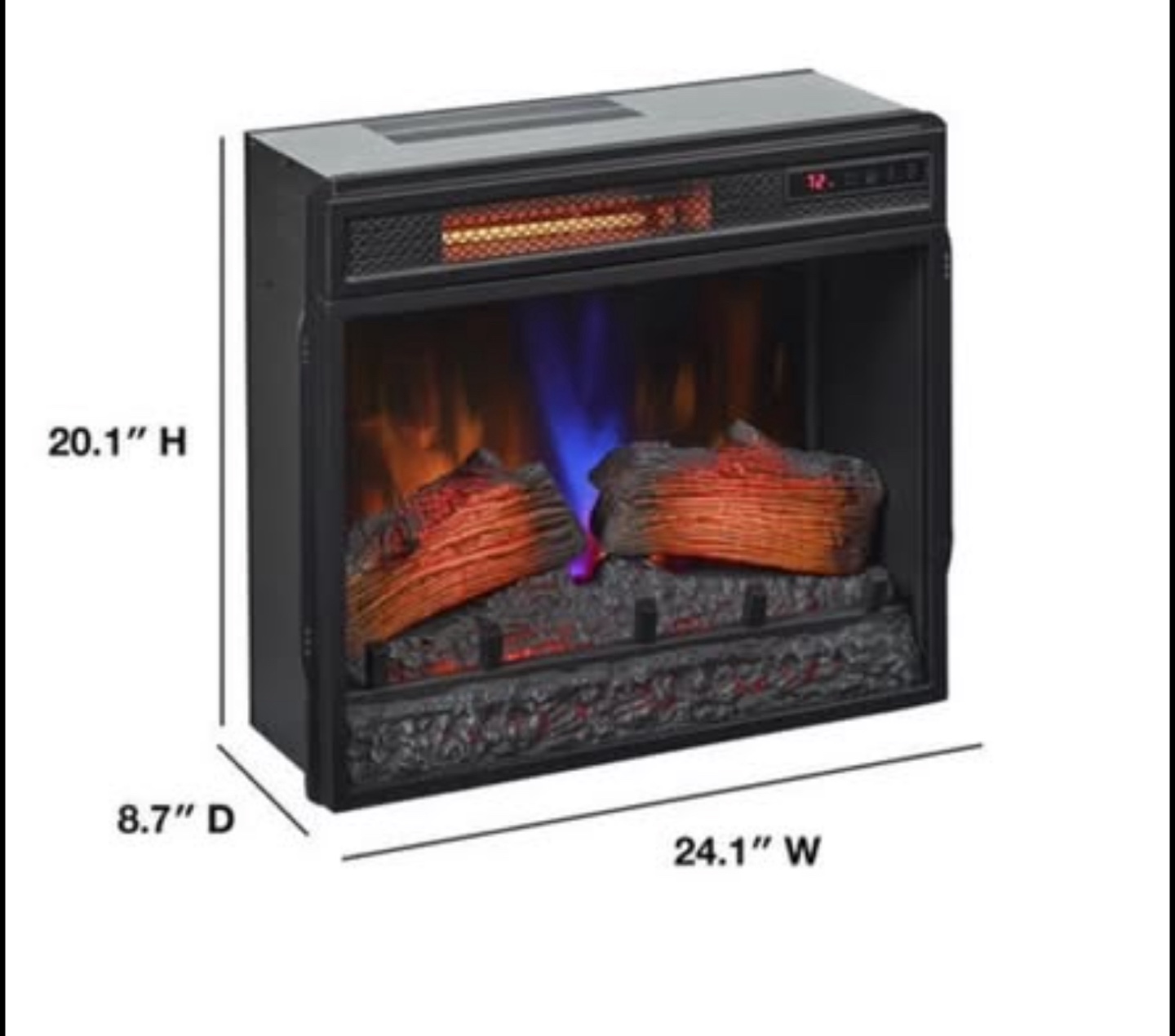 ChimneyFree® Aviston 23" Infrared Quartz Fireplace Insert - photo 2