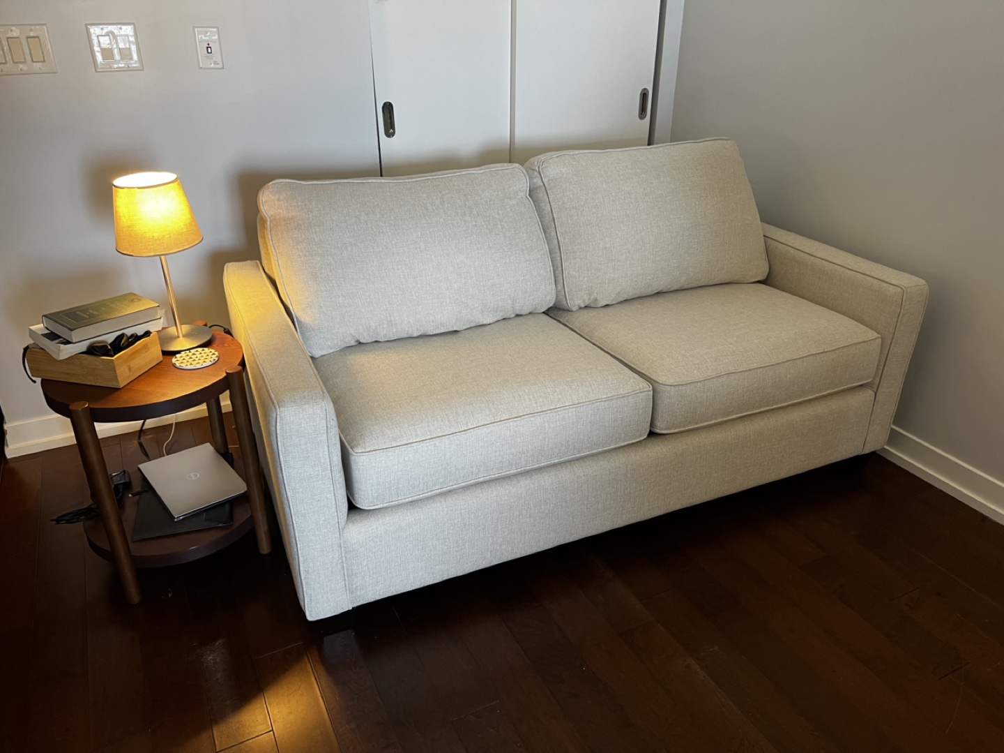 Beige Sofa Bed - Decorium Robertson Double