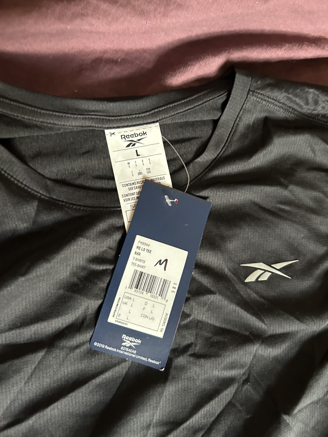 Reebok Men's Size Large Long Sleeve T-Shirt - photo 2