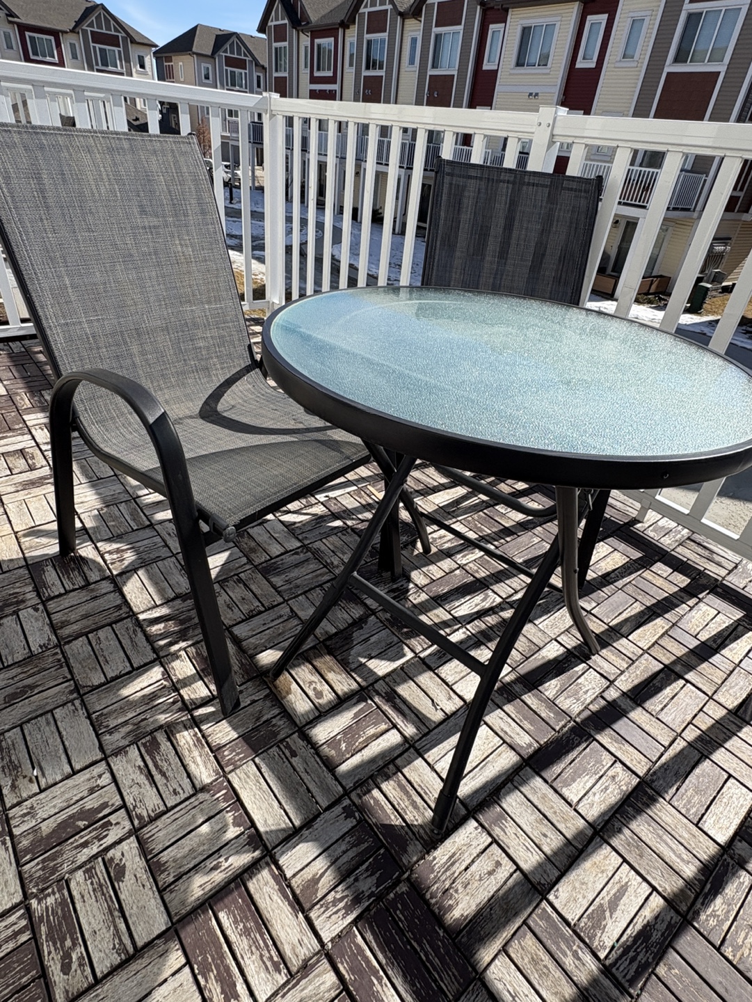 Patio Set: Table and Two Chairs - photo 2