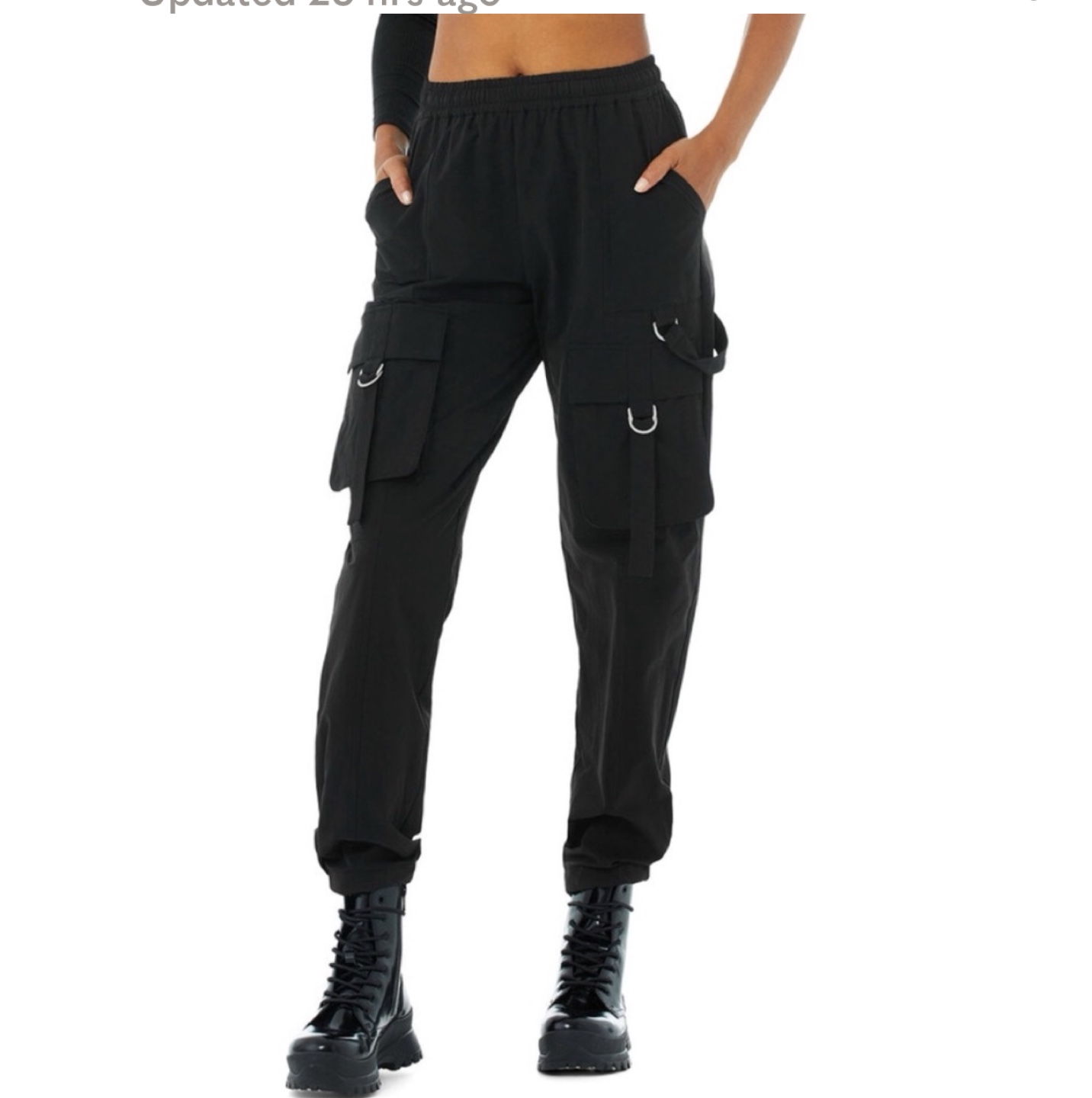 Alo Yoga Black Cargo Pants - photo 3