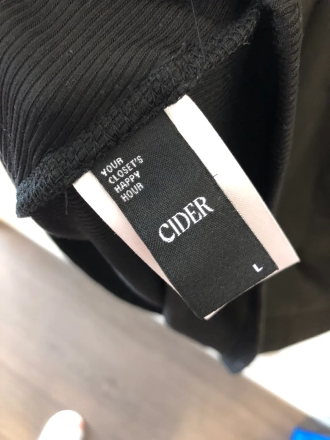 Cider Black Mini Dress Size Large image indicator(3)