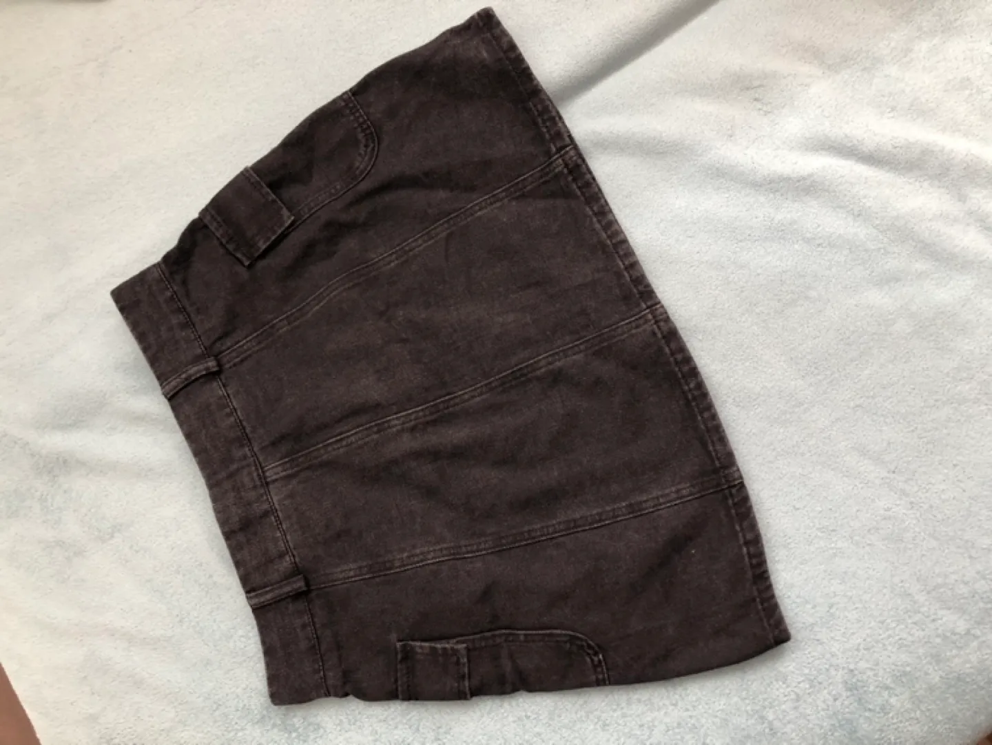 Cider Black Denim Mini Skirt Size L image indicator(2)