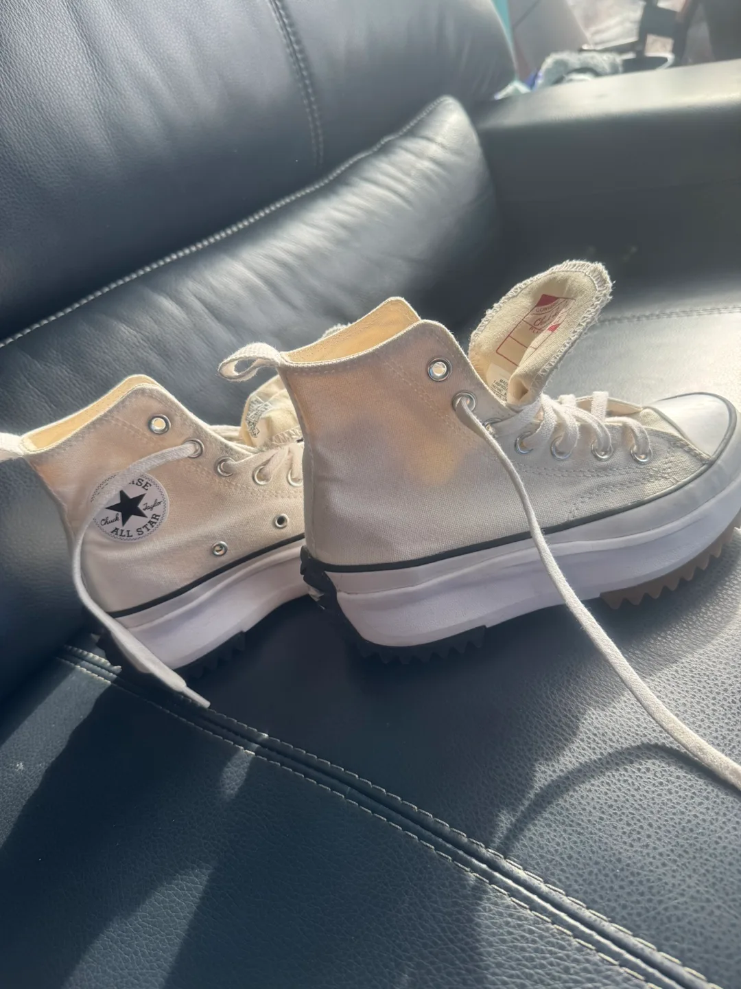 Converse Run Star Hike High Top Sneakers - Women's Size 4.5 thumbnail