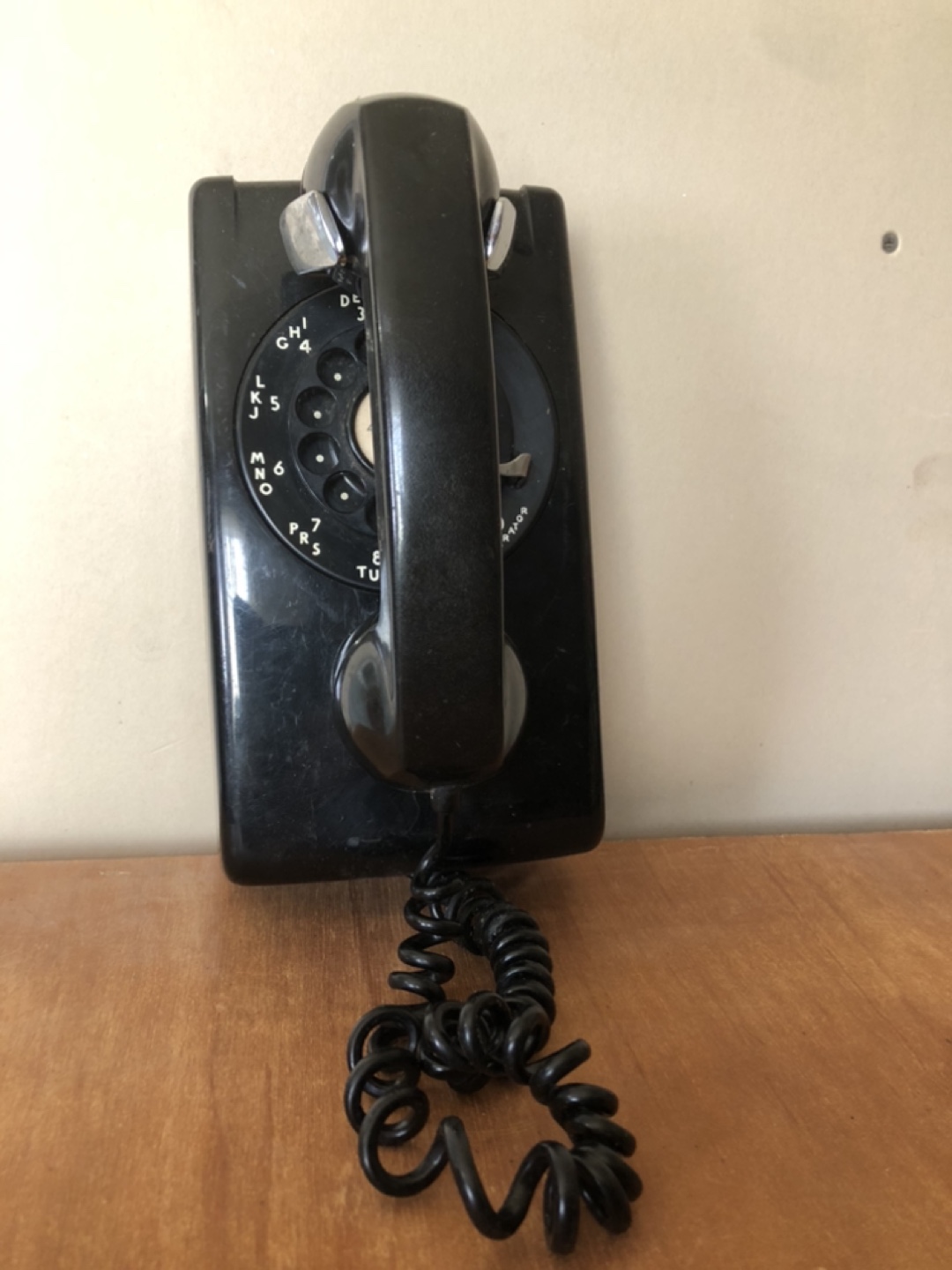 Vintage Northern Telecom Wall-Mounted Rotary Phone
