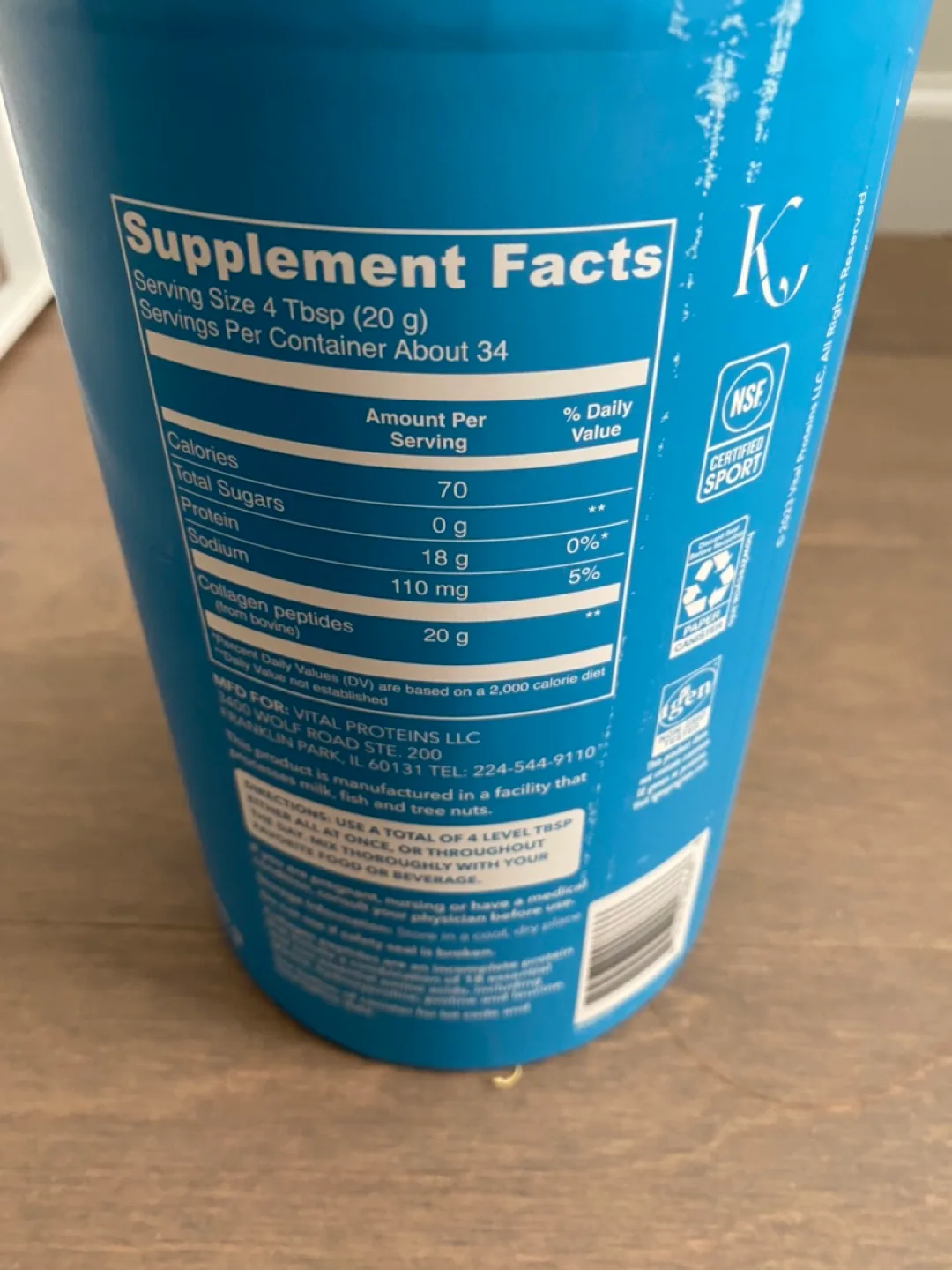 Vital Proteins Collagen Peptides - Unflavored - 24oz image indicator(3)