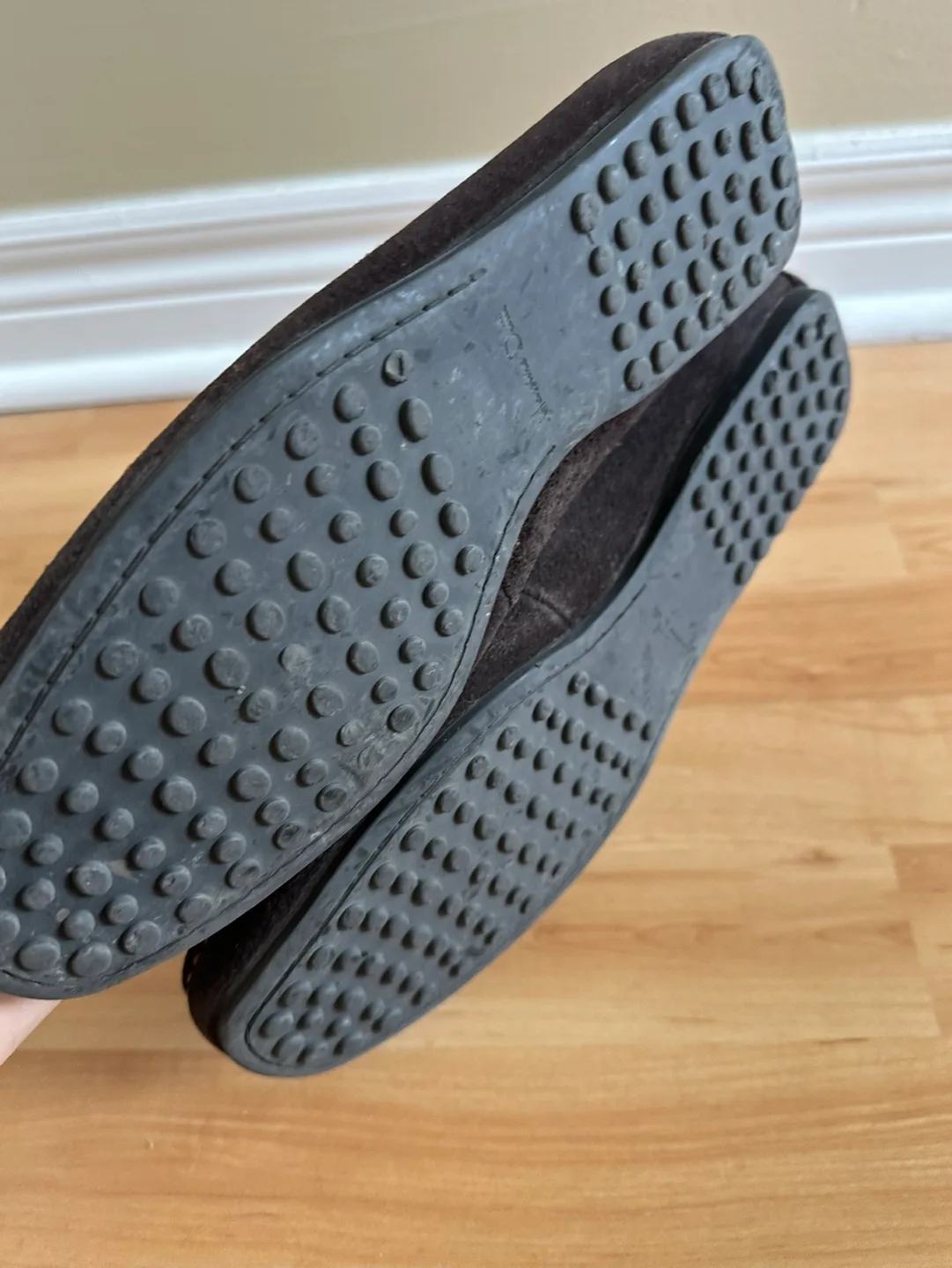 Men's Massimo Dutti Brown Suede Driving Shoes image indicator(5)