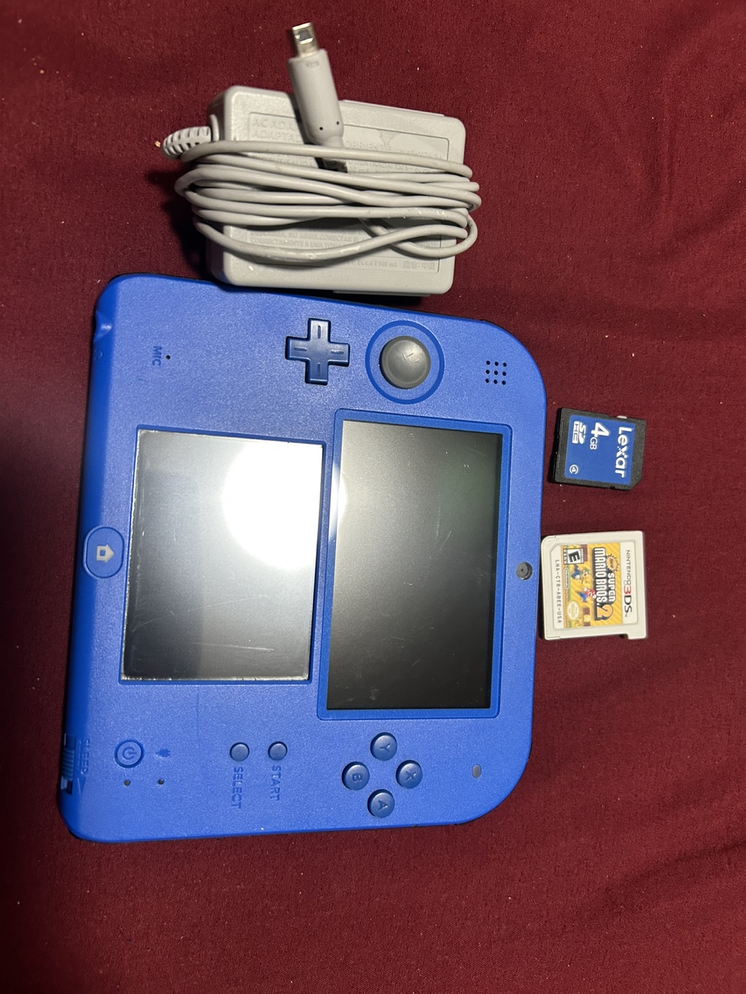 Nintendo 2DS XL Blue Handheld Gaming System Bundle - photo 2