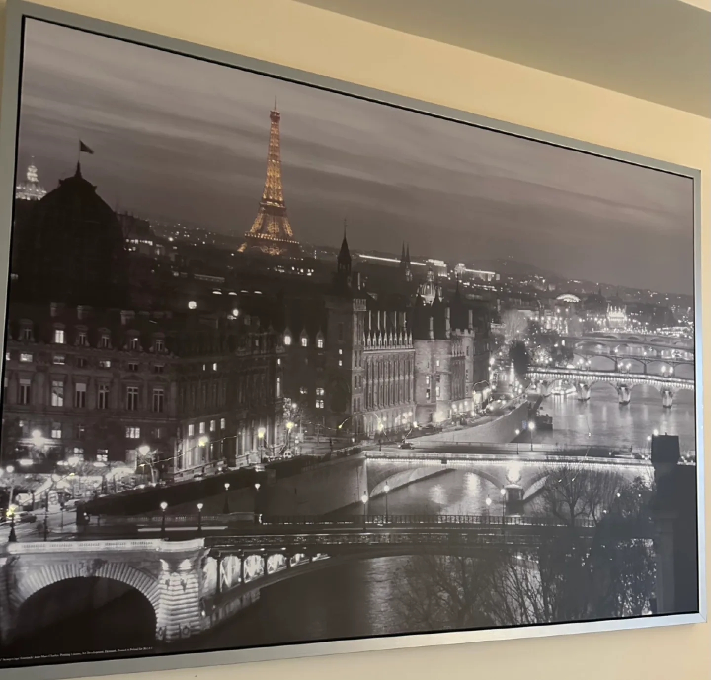 Paris Nightscape Framed Canvas Print image indicator(3)