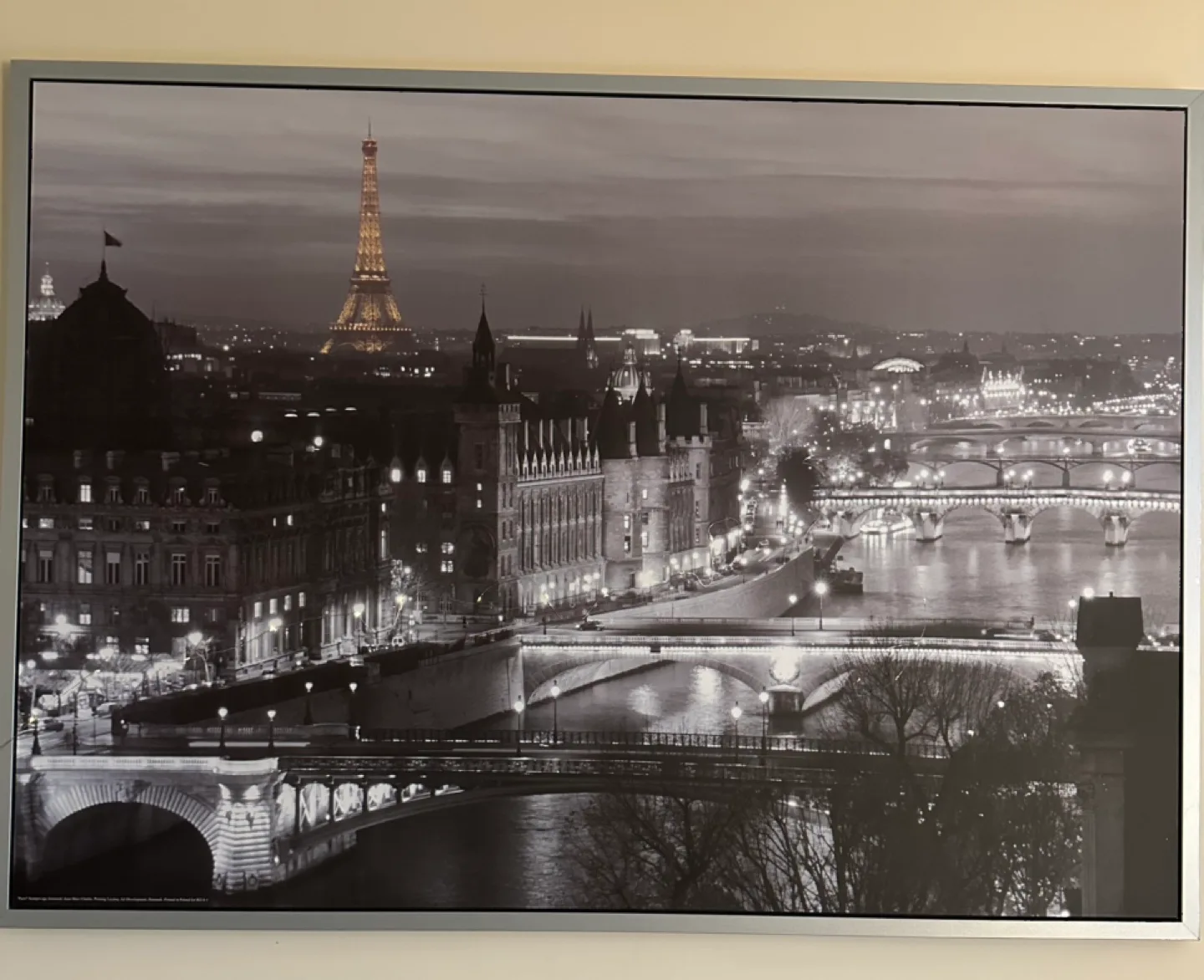 Paris Nightscape Framed Canvas Print image indicator(2)