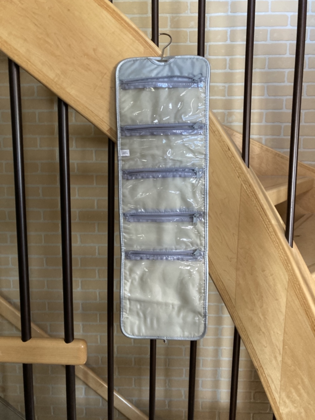 Silver Hanging Travel Jewelry or makeup Organizer - photo 2