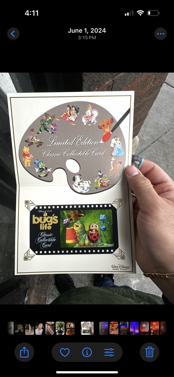 Disney Pixar A Bug's Life Limited Edition Collectible Card