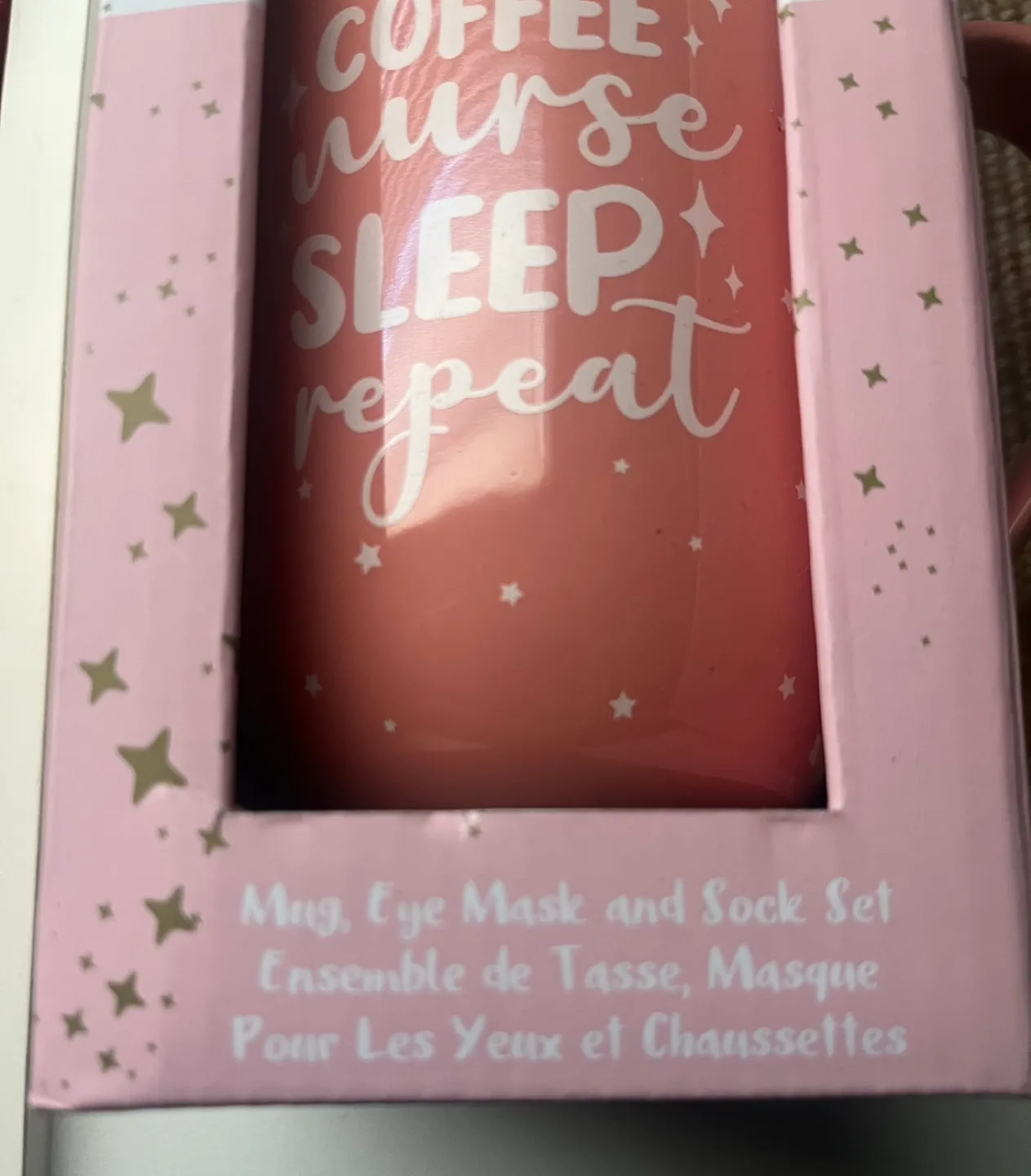 NEW Coco + Lola Coffee Mug, Eye Mask and Sock Gift Set image indicator(3)